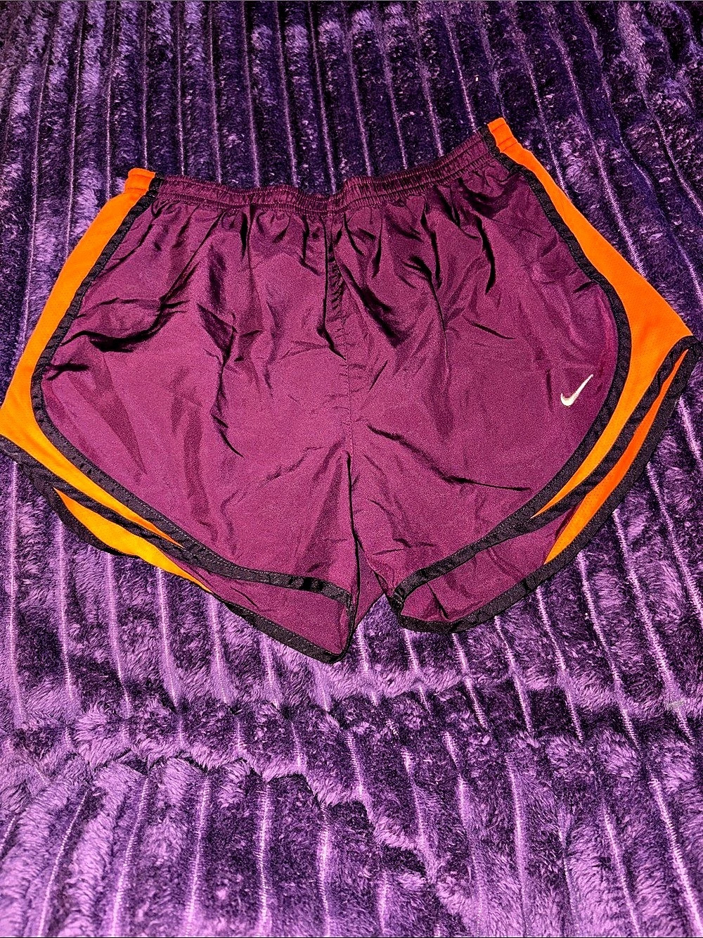 Nike Tempo Running Shorts Athletic Shorts in Purple & Orange